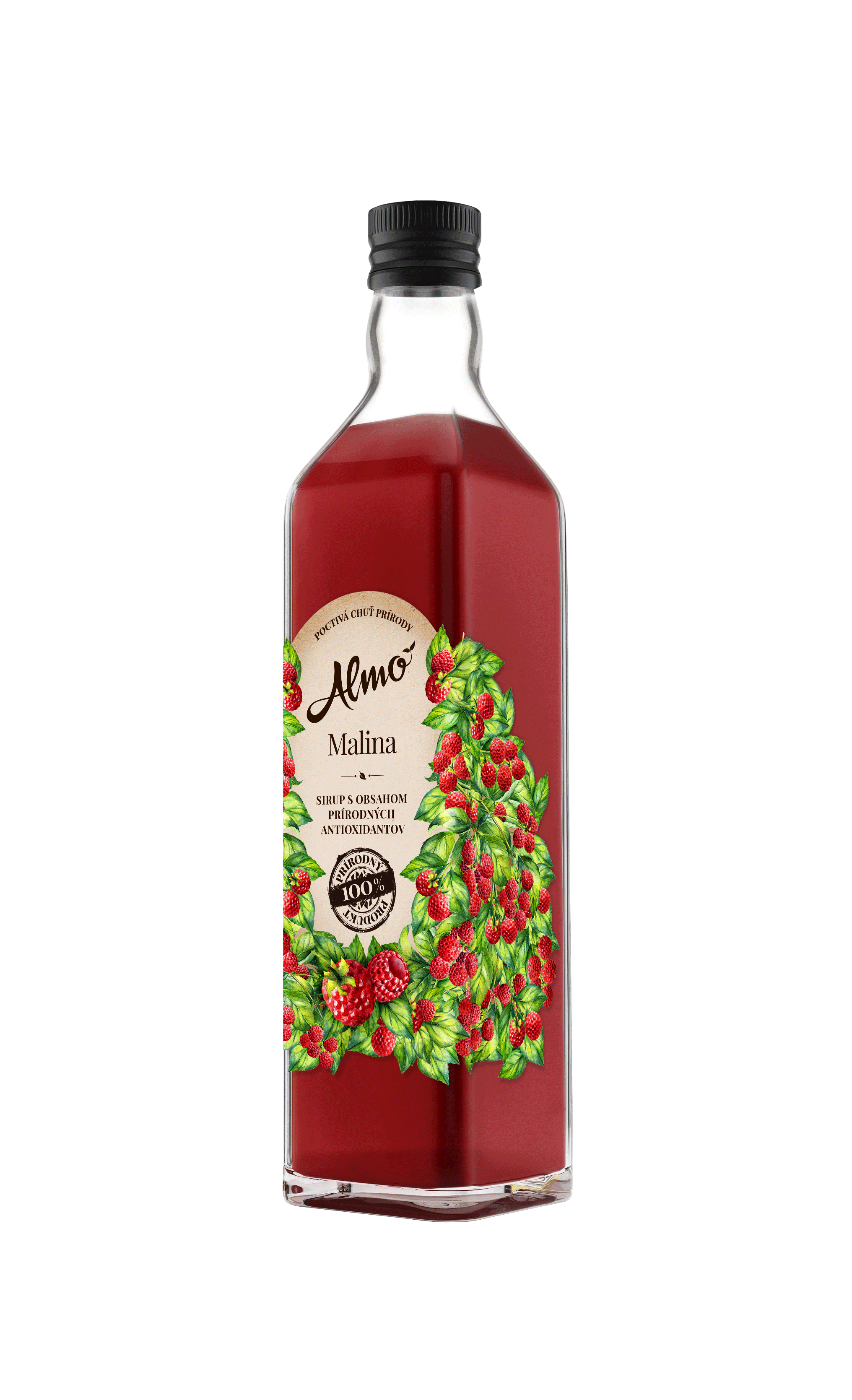 ALMO sirup MALINA 50% ovocia 0,5L